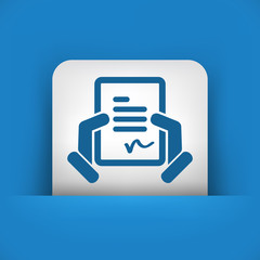 Document signature icon