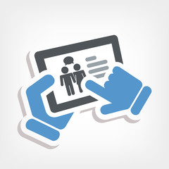 Chat touchscreen icon