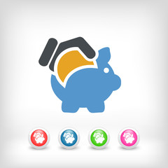 Business coin icon