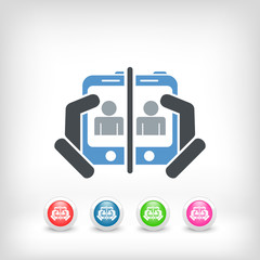 Mobile chat icon