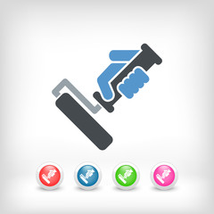 Painter roll icon