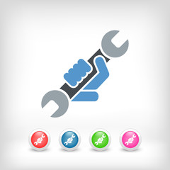 Wrench symbol icon