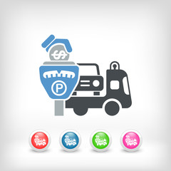 Fototapeta premium Wrecker parking area