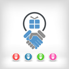 Handshake for gift