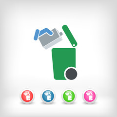 Separate waste collection icon