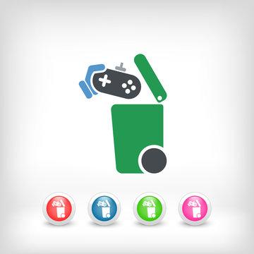 Separate waste collection icon