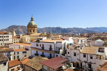 Poster Cityscape of Palermo, Sicily © lapas77