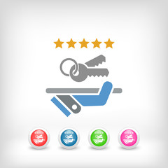 Luxury service icon. Keys.