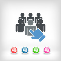 Staff selection icon