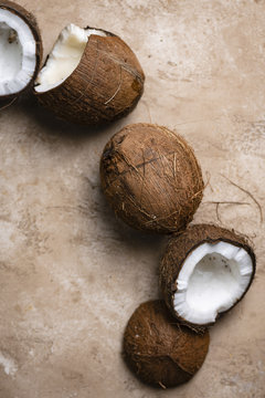 Sliced Fresh Coconut