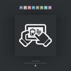 Travel agency website on tablet