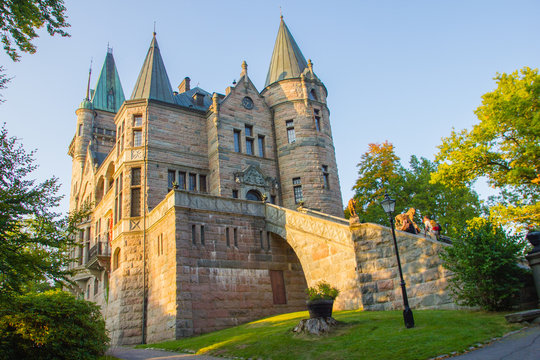The ancient and historic Teleborg Castle in Vaxjo in the region Smaland in Sweden is a famous tourist destination 