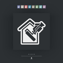 Painter roll icon © Myvector