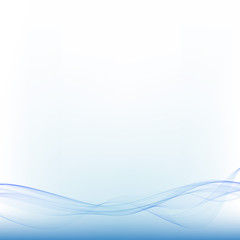 Naklejka premium blue sea abstract wave. Vector illustration. advertising layout