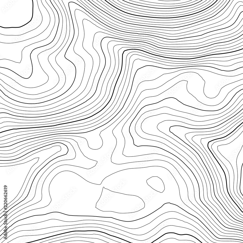 Poster vector contour topographic map background. topography and geography map grid abstract backdrop. busi
