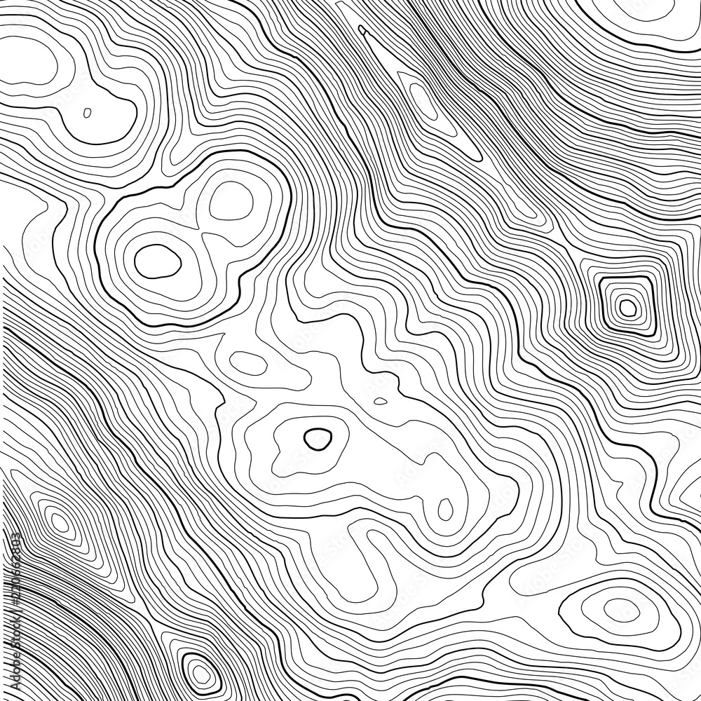 Poster vector contour topographic map background. topography and geography map grid abstract backdrop. busi