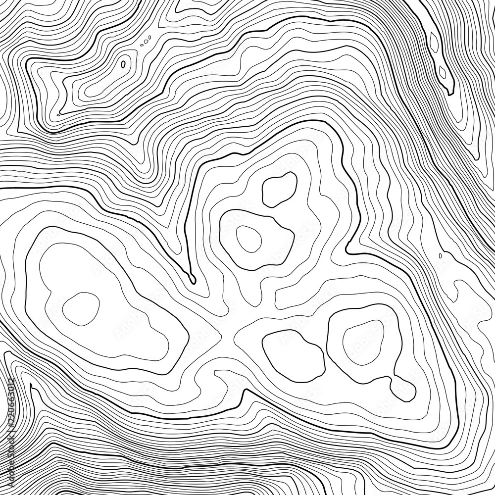 Poster vector contour topographic map background. topography and geography map grid abstract backdrop. busi