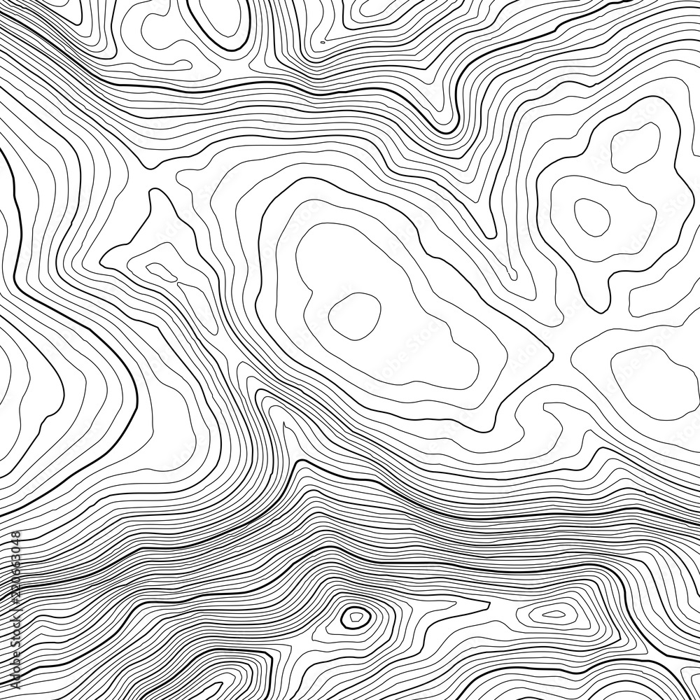 Poster vector contour topographic map background. topography and geography map grid abstract backdrop. busi
