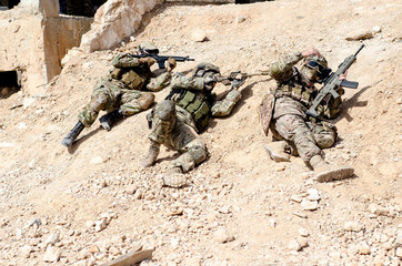 Group of soldier uniform digital camouflage