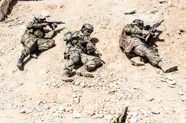 Group of soldier uniform digital camouflage