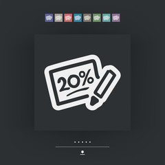 Discount label icon