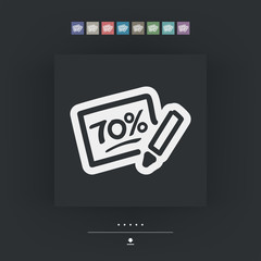 Discount label icon