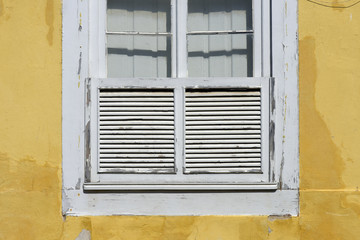 Detail of window of ancient residence