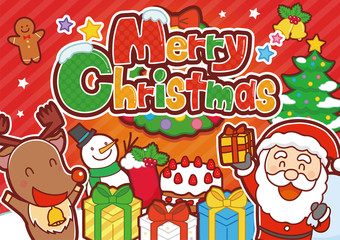 イラスト素材: クリスマス　バナー　イラスト