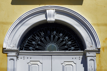 Detail of door of ancient residence