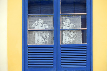 Detail of window of ancient residence