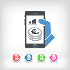 Financial application on smartphone - Euro