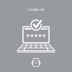 Top rating web - Flat minimal icon