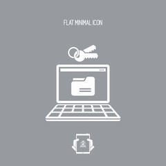 Protected folder - Flat minimal icon