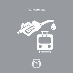 Train fuel - Vector icon