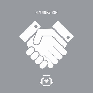 Handshake web single icon