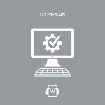 Checking computer performance icon