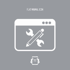 Project software - Vector icon