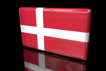 Flag of Denmark 3D volumetric