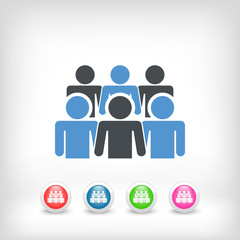 Illustration depicting a social community icon