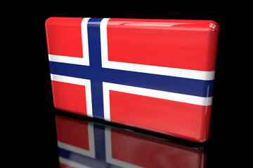 Flag of Norway 3D volumetric