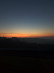 Naturlandschaft im Sonnenuntergang