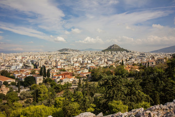 Fototapeta na wymiar Athens old city panorama, Greece