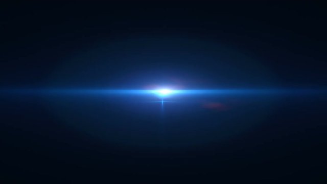 cinematic blue lens flare overlay