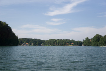 Fototapeta na wymiar On the lake in the summer somewhere in Poland