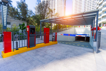 Automatic toll station in the financial center