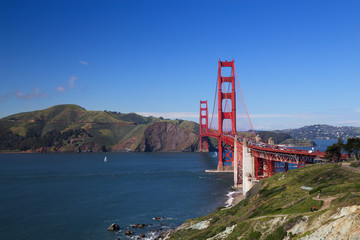 Golden Gate Bridge on a Sunny Day, San Francisco