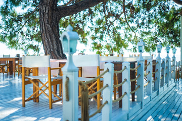 Seaside table setting