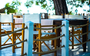 Seaside table setting