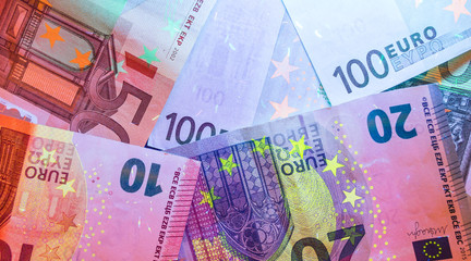 Euro banknotes