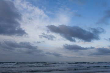 Sea, sky, beaches, sunshine and clouds